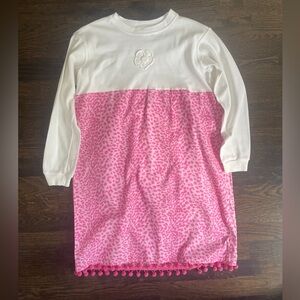 Hannah Pink and White Kids Casual Dress
